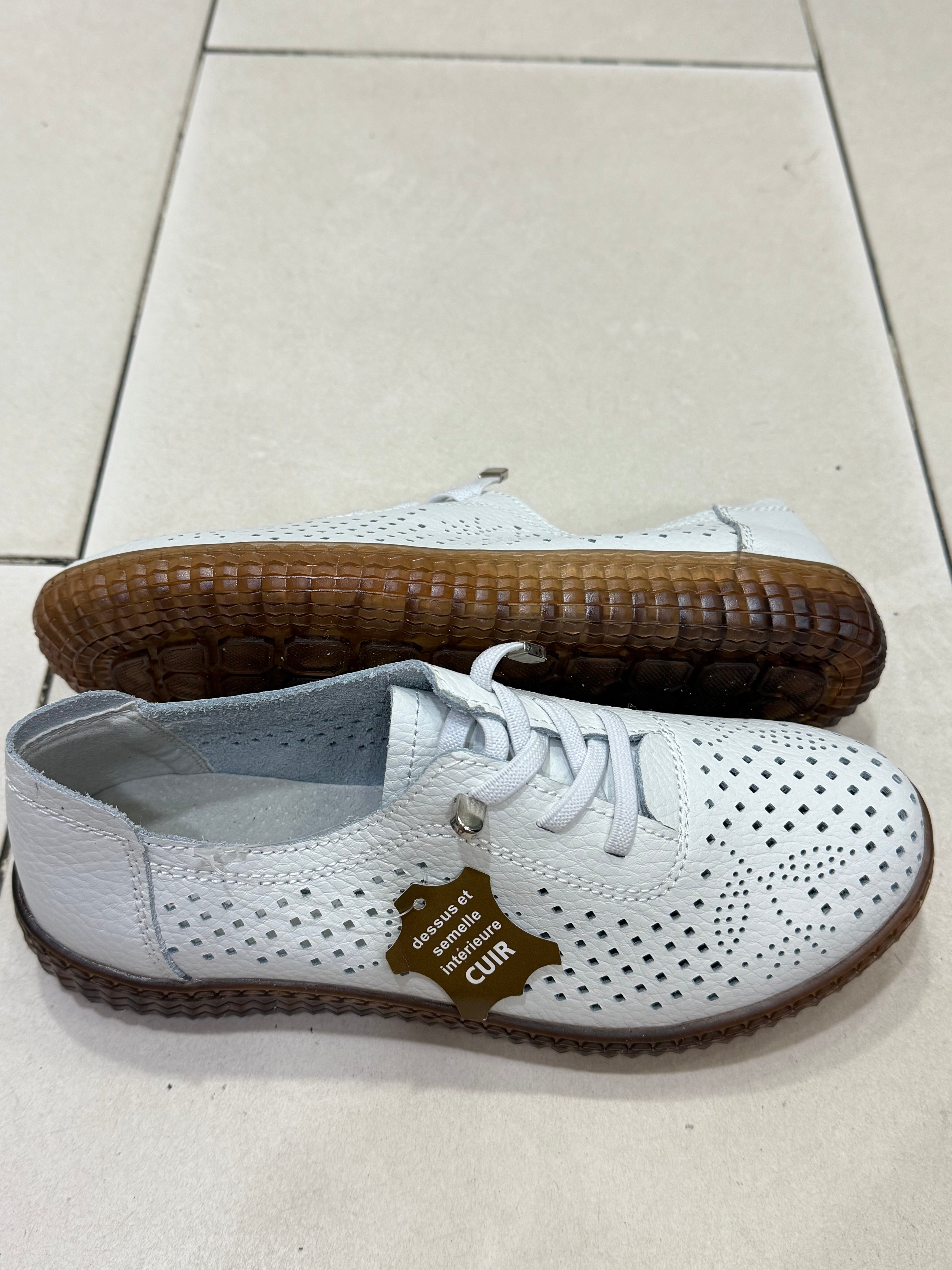 Basket cuir 5161 White