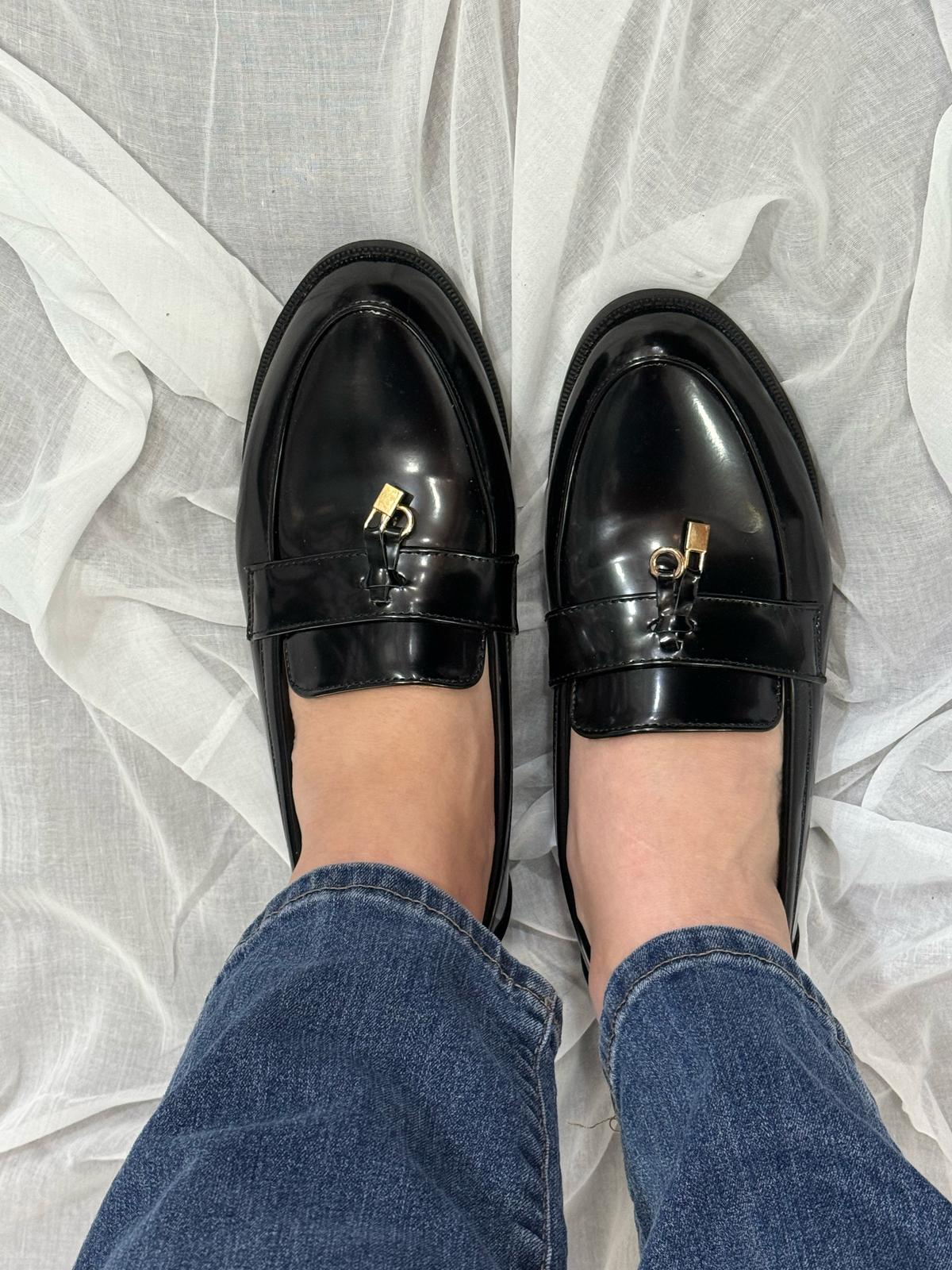 Mocassin noir