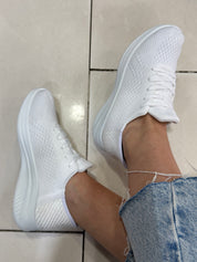 Baskets “Soft Knit White” – Légèreté, Style & Confort au Quotidien