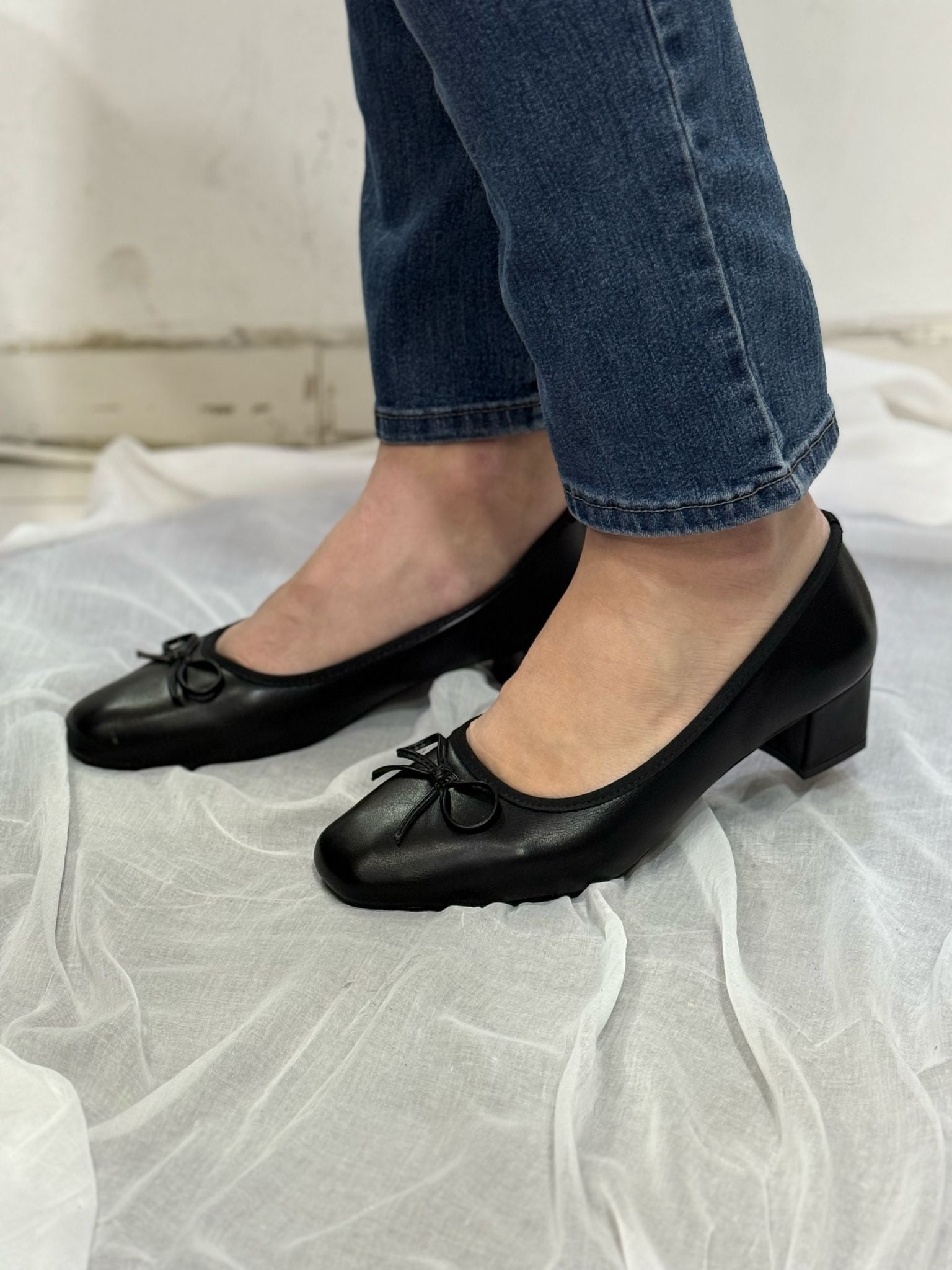 Mocassin noeud noir