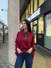 Pull Écharpe - Lisa Bordeaux