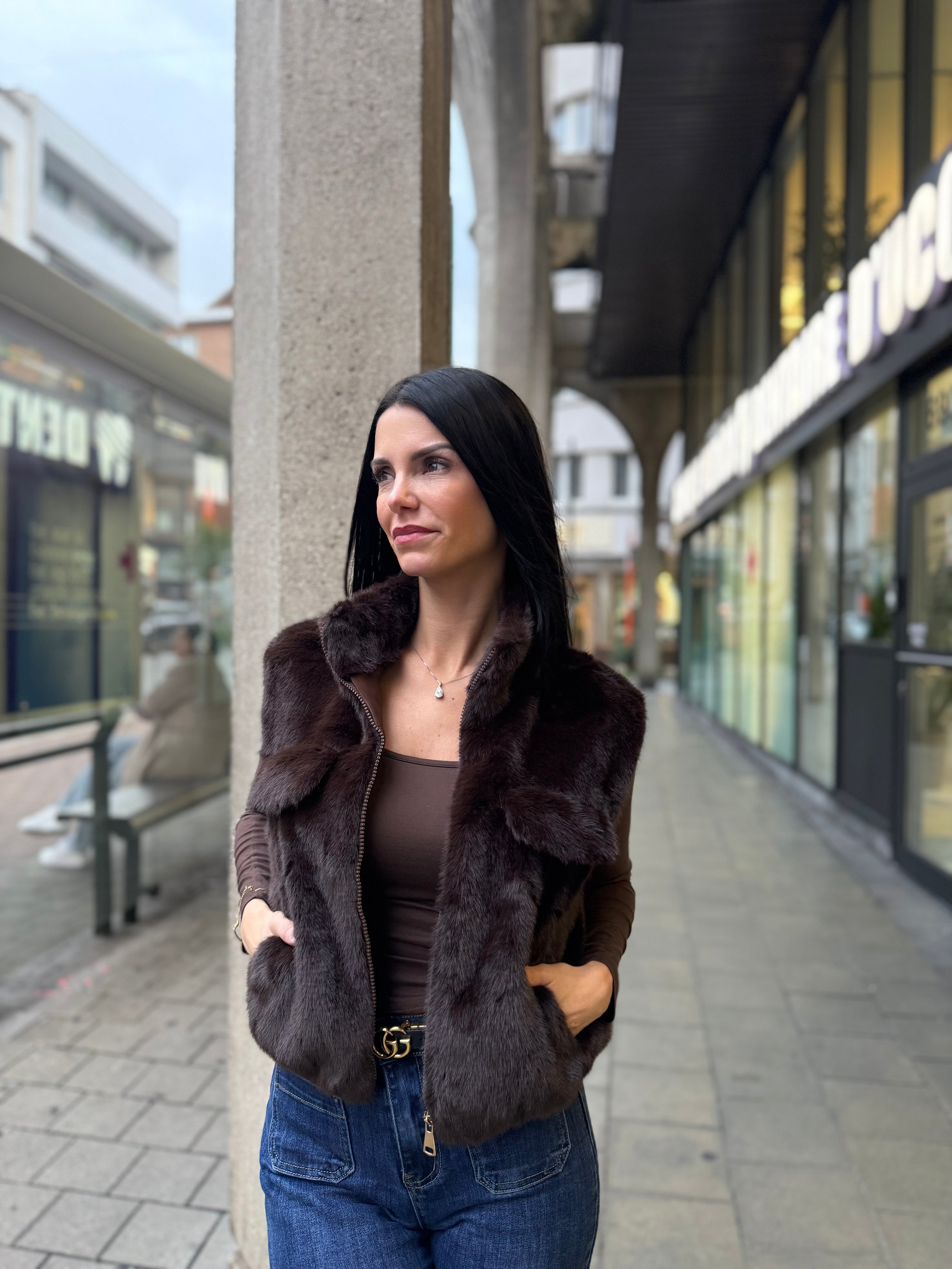 Gilet sans manches - Marron