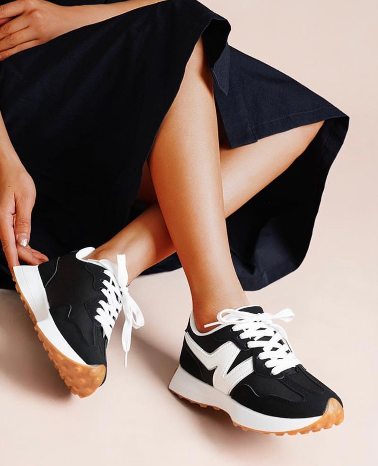 Baskets 153 Noir/blanc