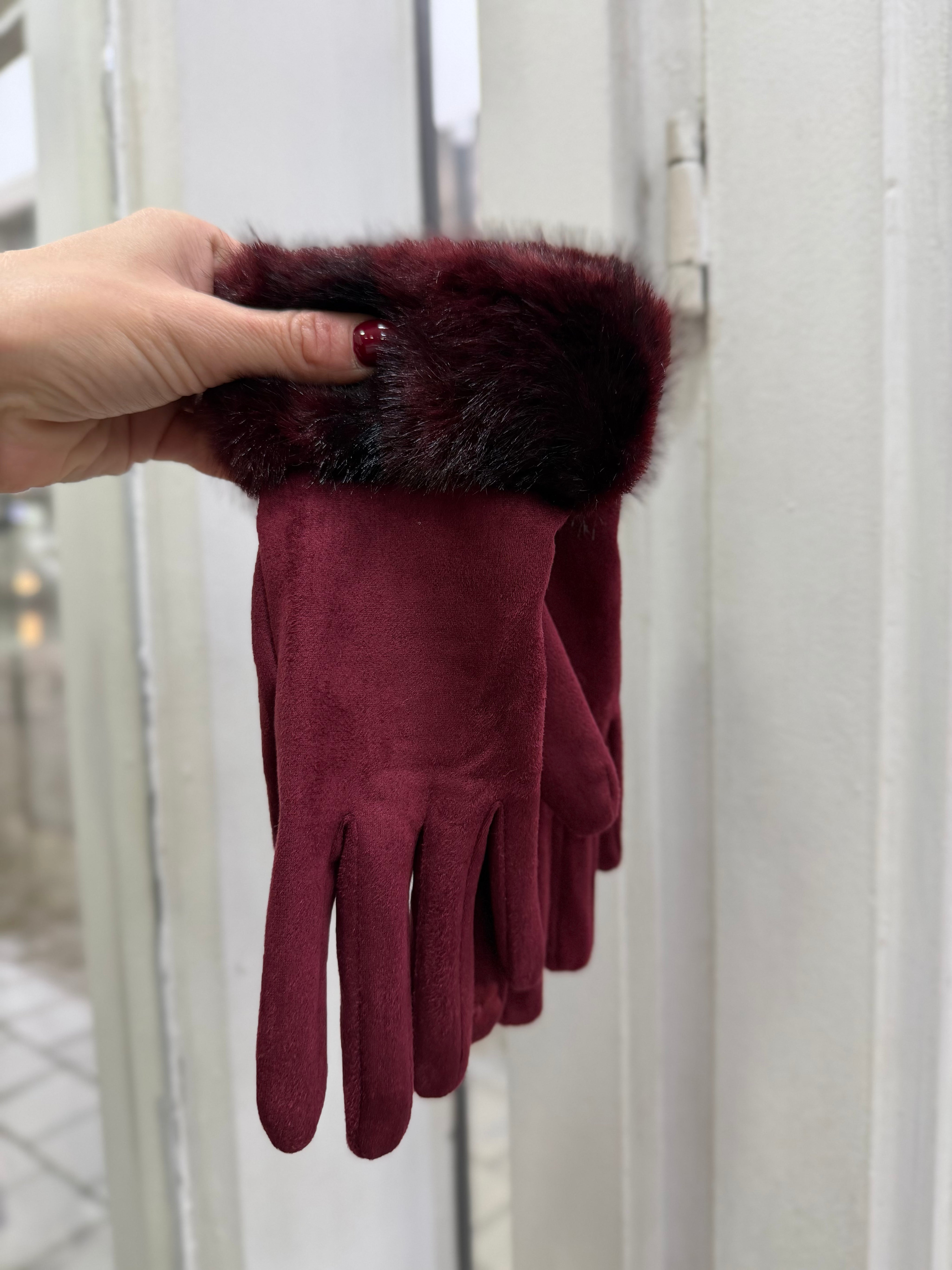 Gants fausse fourrure