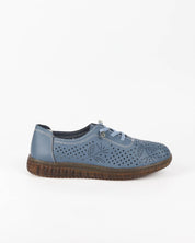 Basket cuir 5161 bleu