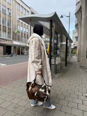 Sac “Denver” – Cuir & Véritable Fourrure de Vache