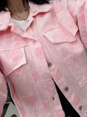 Veste 100% cotton - rose