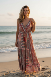 Robe bohème imprimee