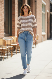Pull en maille - taupe
