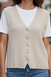 Gilet sans manches - beige