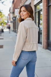 Veste en daim - beige