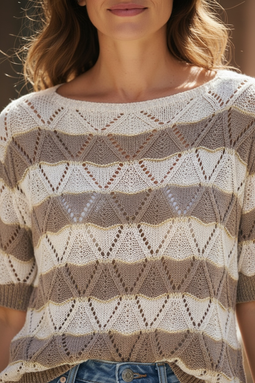 Pull en maille - taupe