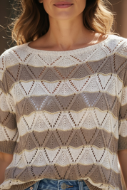 Pull en maille - taupe
