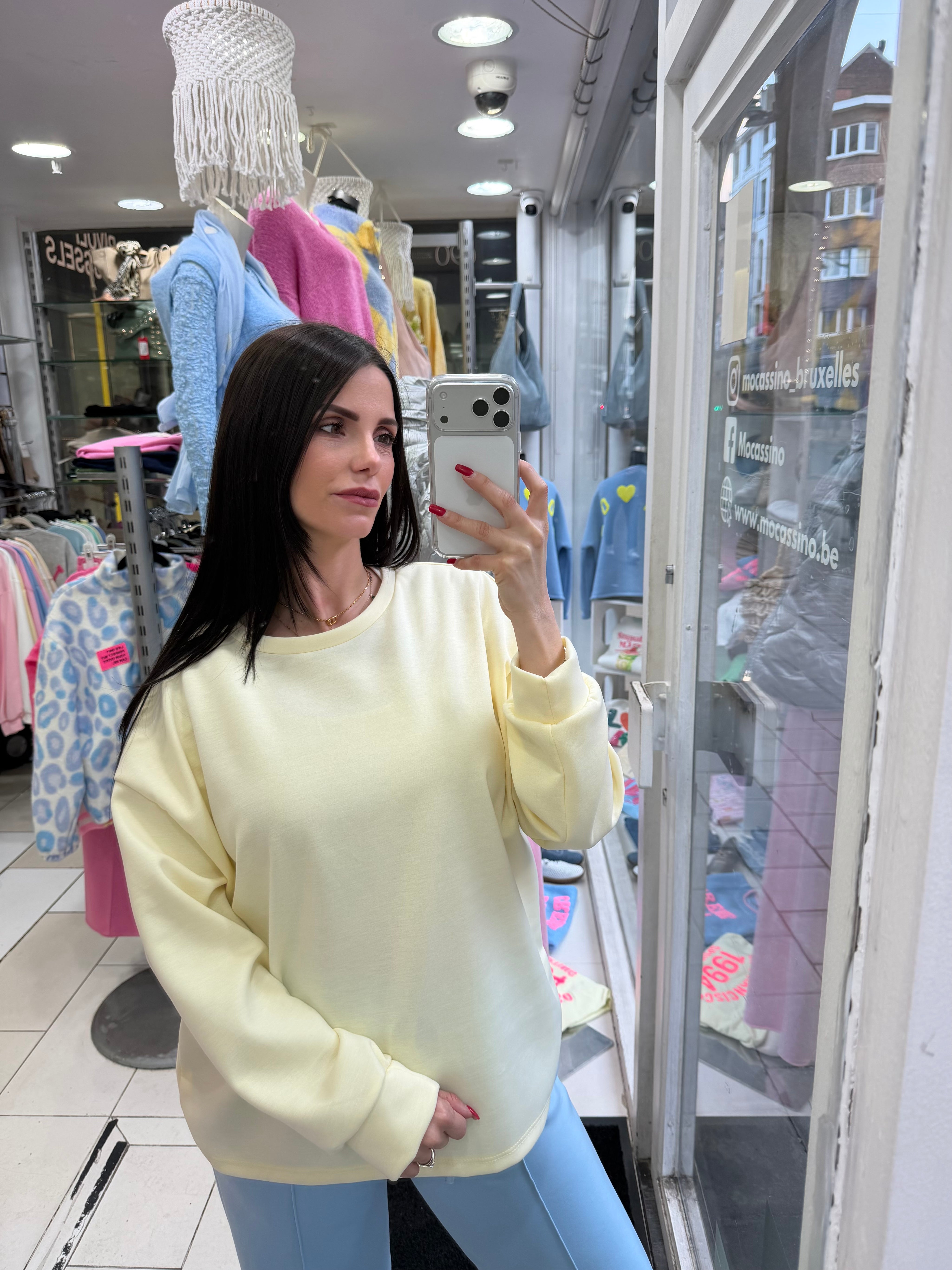 Sweat oversize - jaune