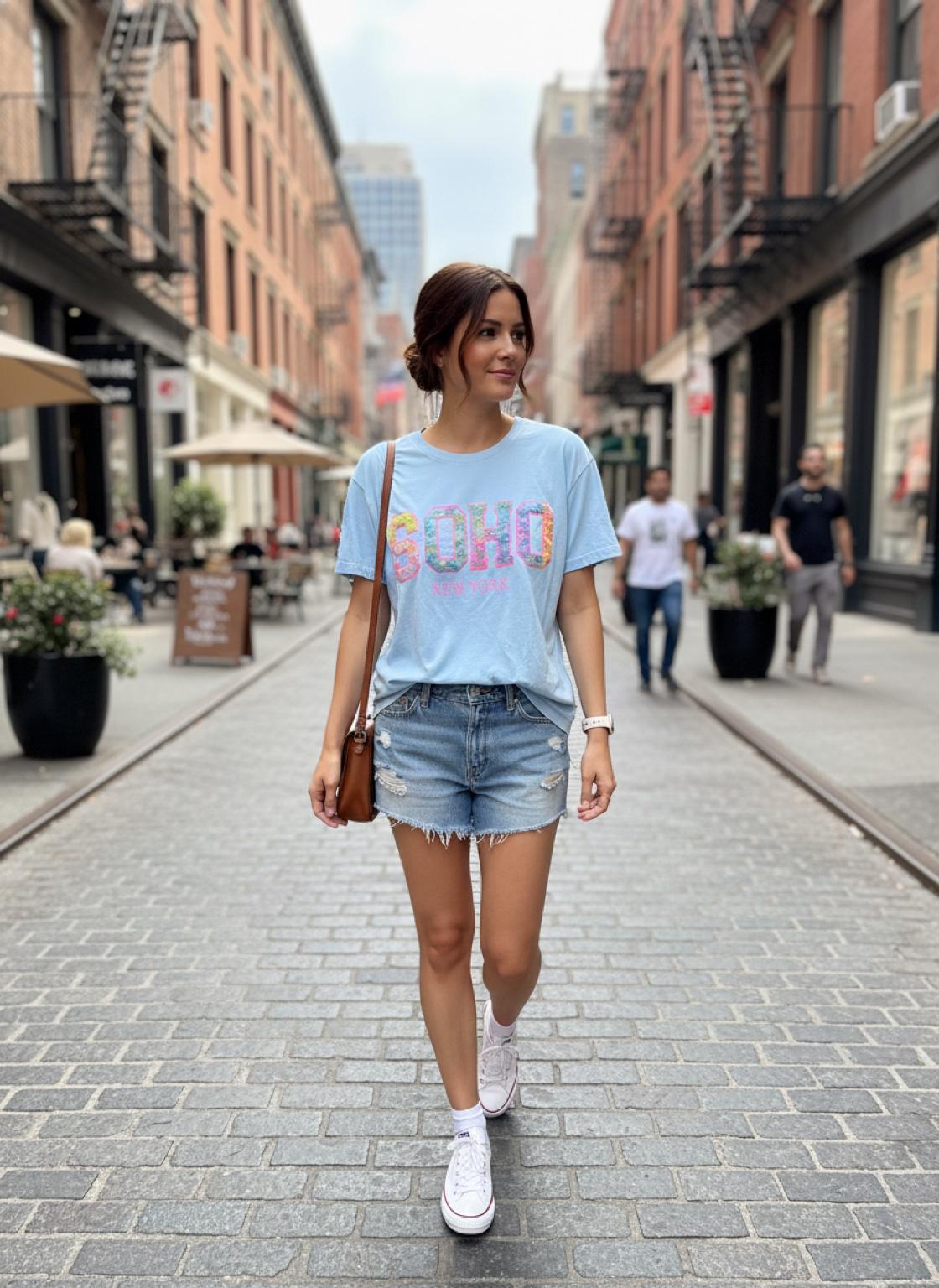 T-shirt SOHO - ciel