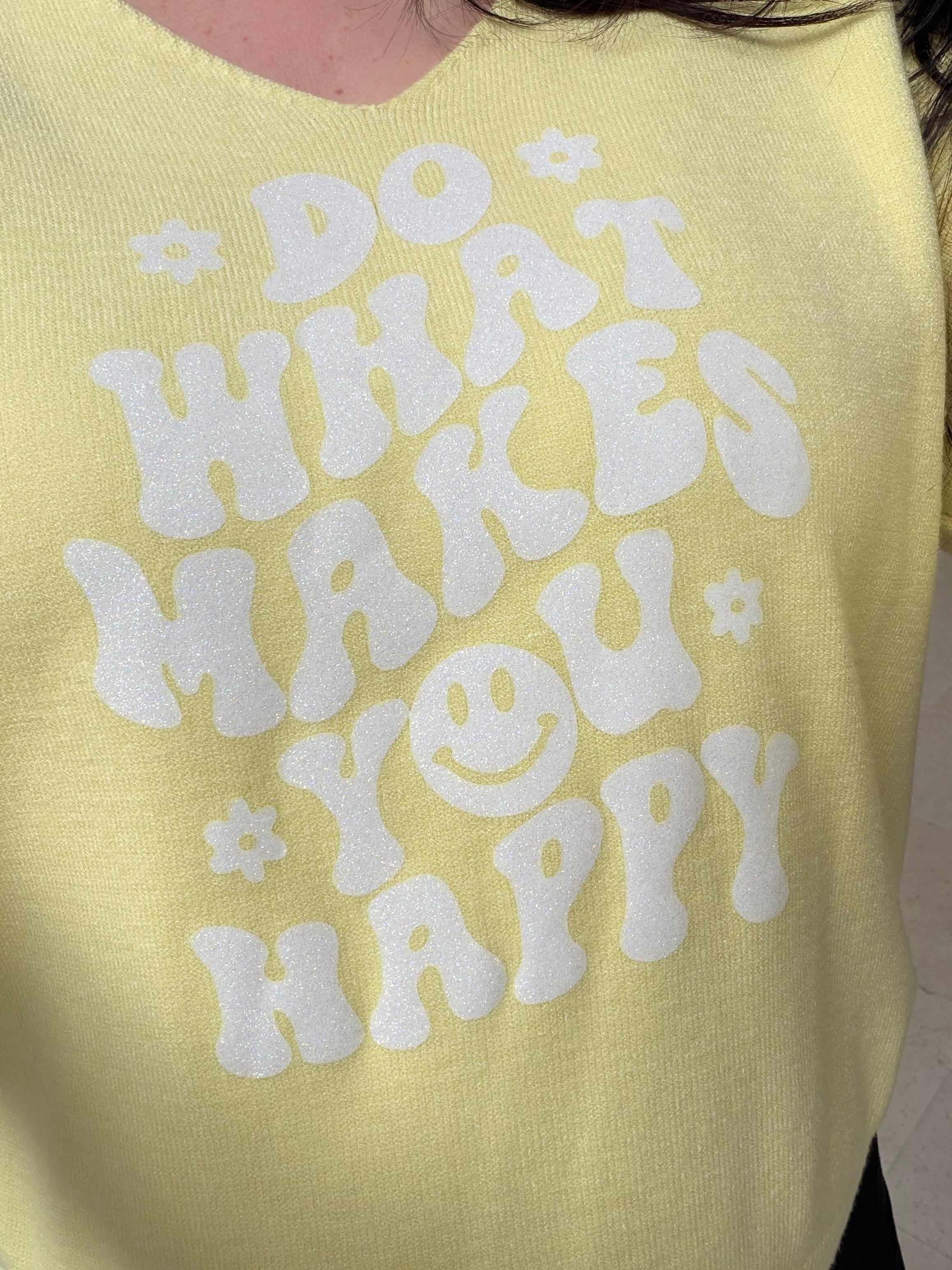 Pull happy - jaune