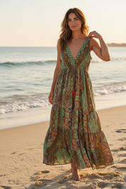 Robe bohème imprimée