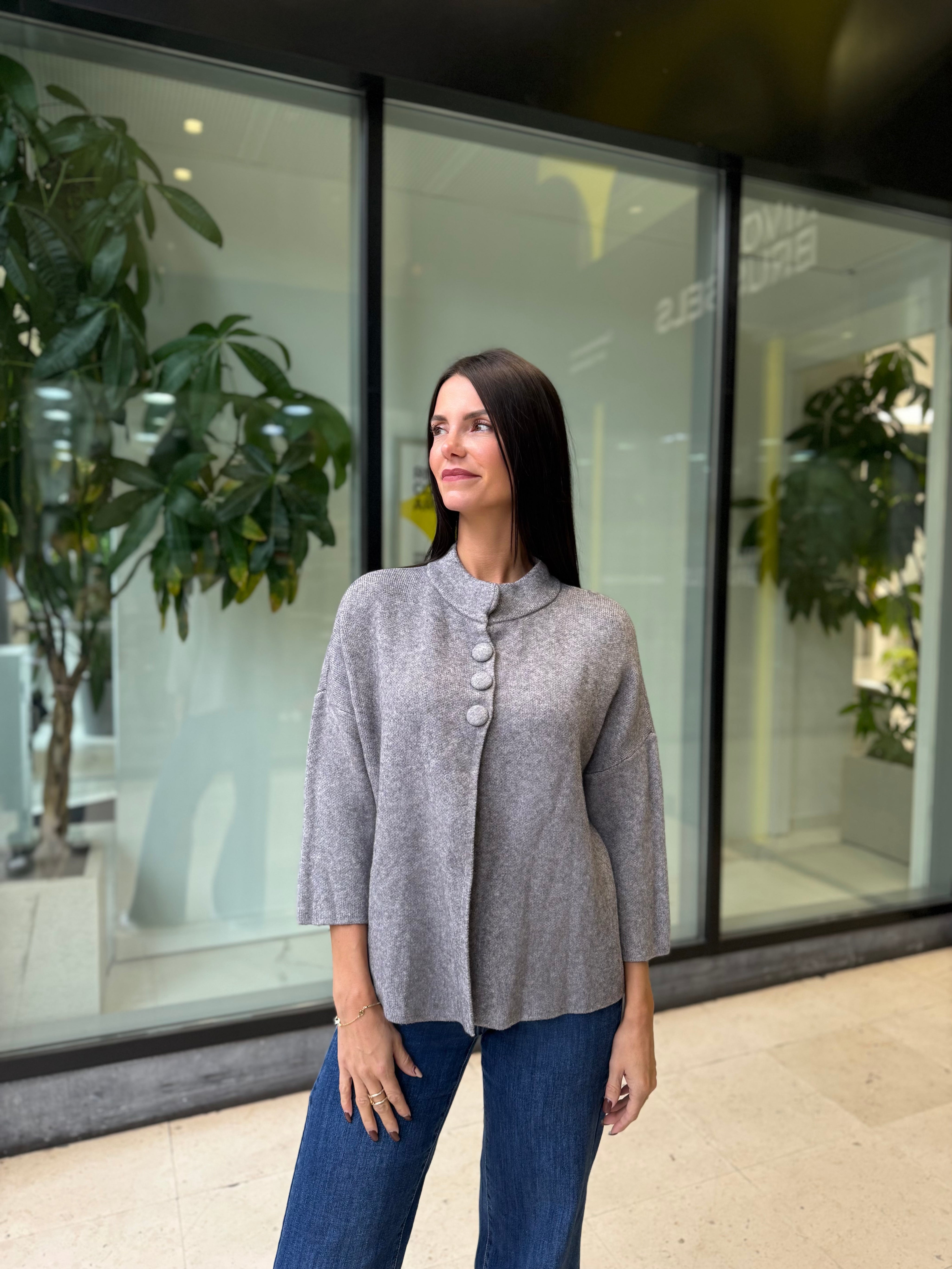 Gilet “Élégance Gris Perle”