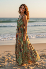 Robe bohème imprimée