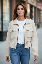 Veste en daim - beige