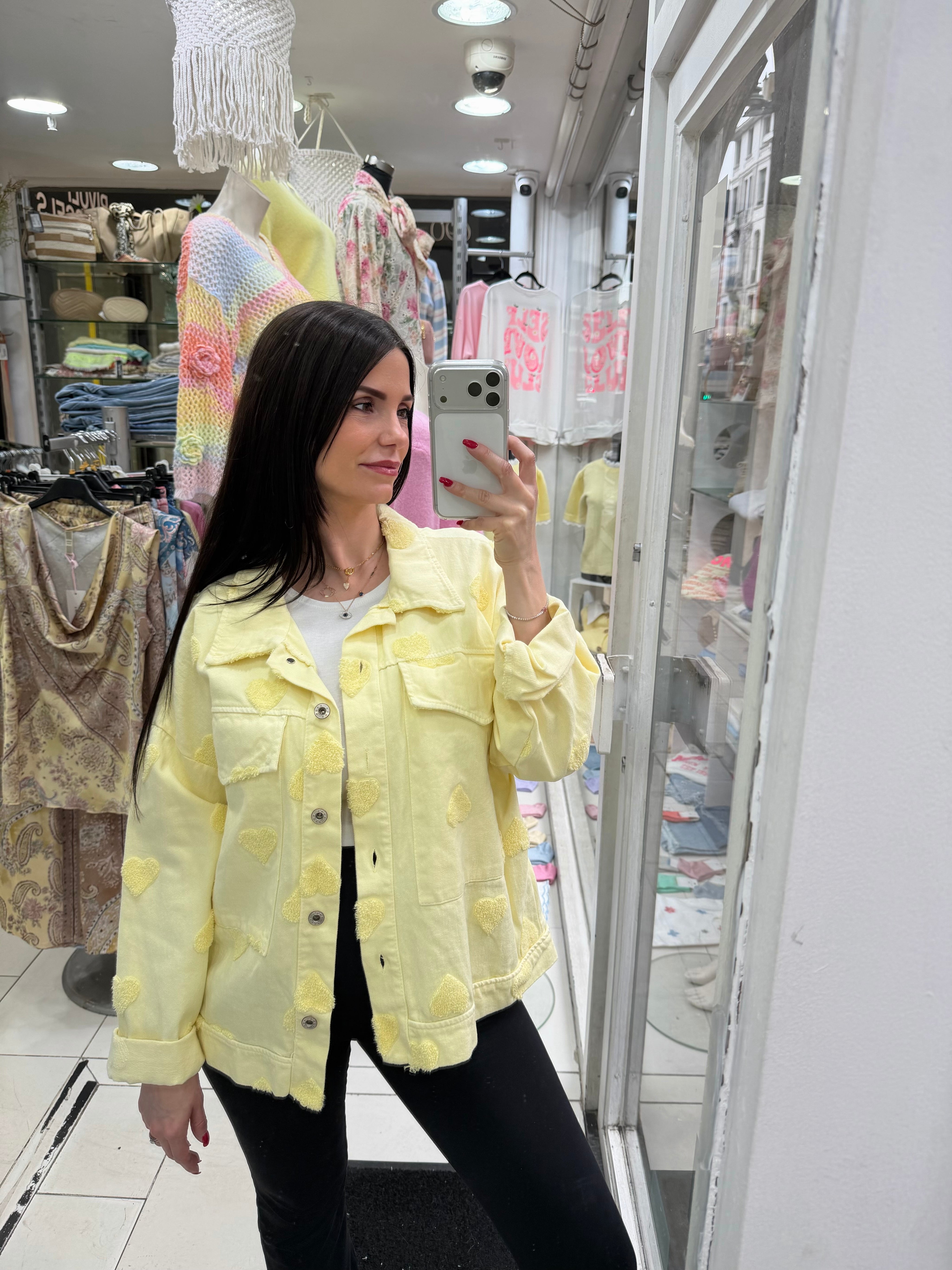 Veste 100% cotton - jaune