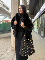 Sac “Galaxy Glam” – Noir & Détails Dorés