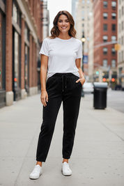 Pantalon velours côtelé - noir