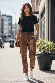 Pantalon Flora - chocolat