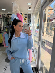 Jogging Chemise - bleu