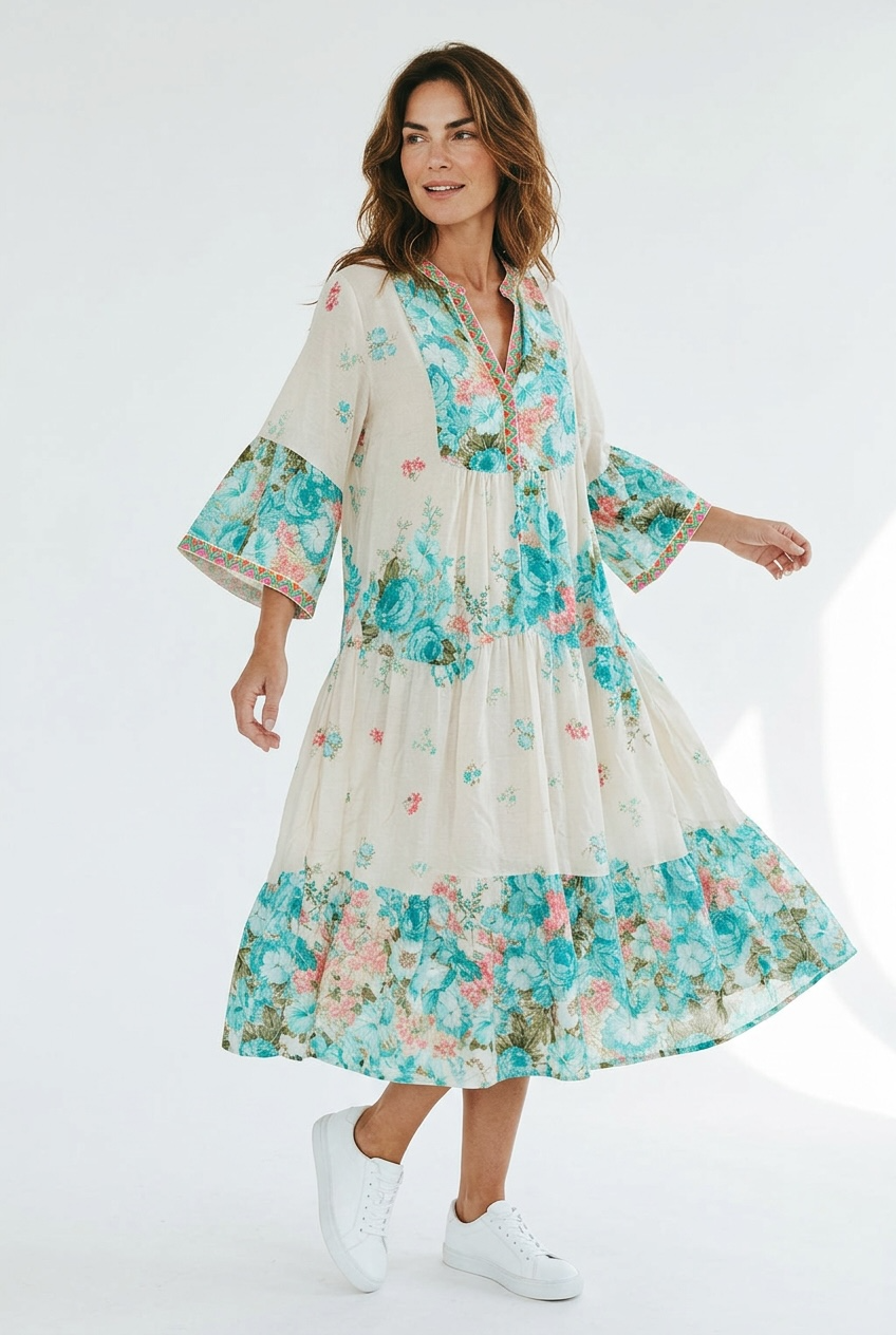 Robe Isabella - turquoise