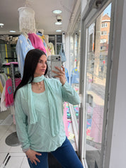 Pull écharpe - vert