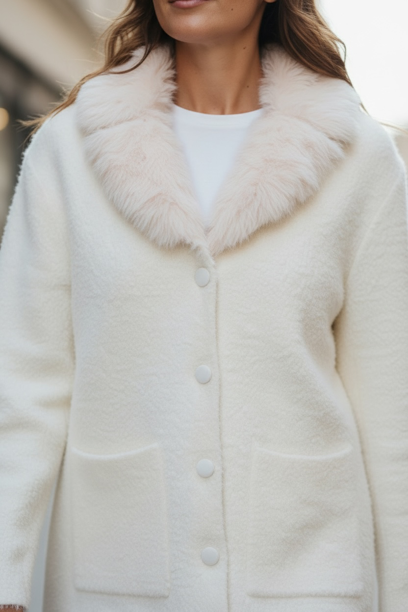 Gilet pilou en fausse fourrure