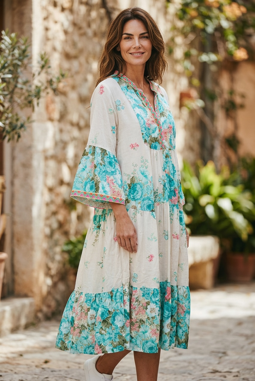 Robe Isabella - turquoise