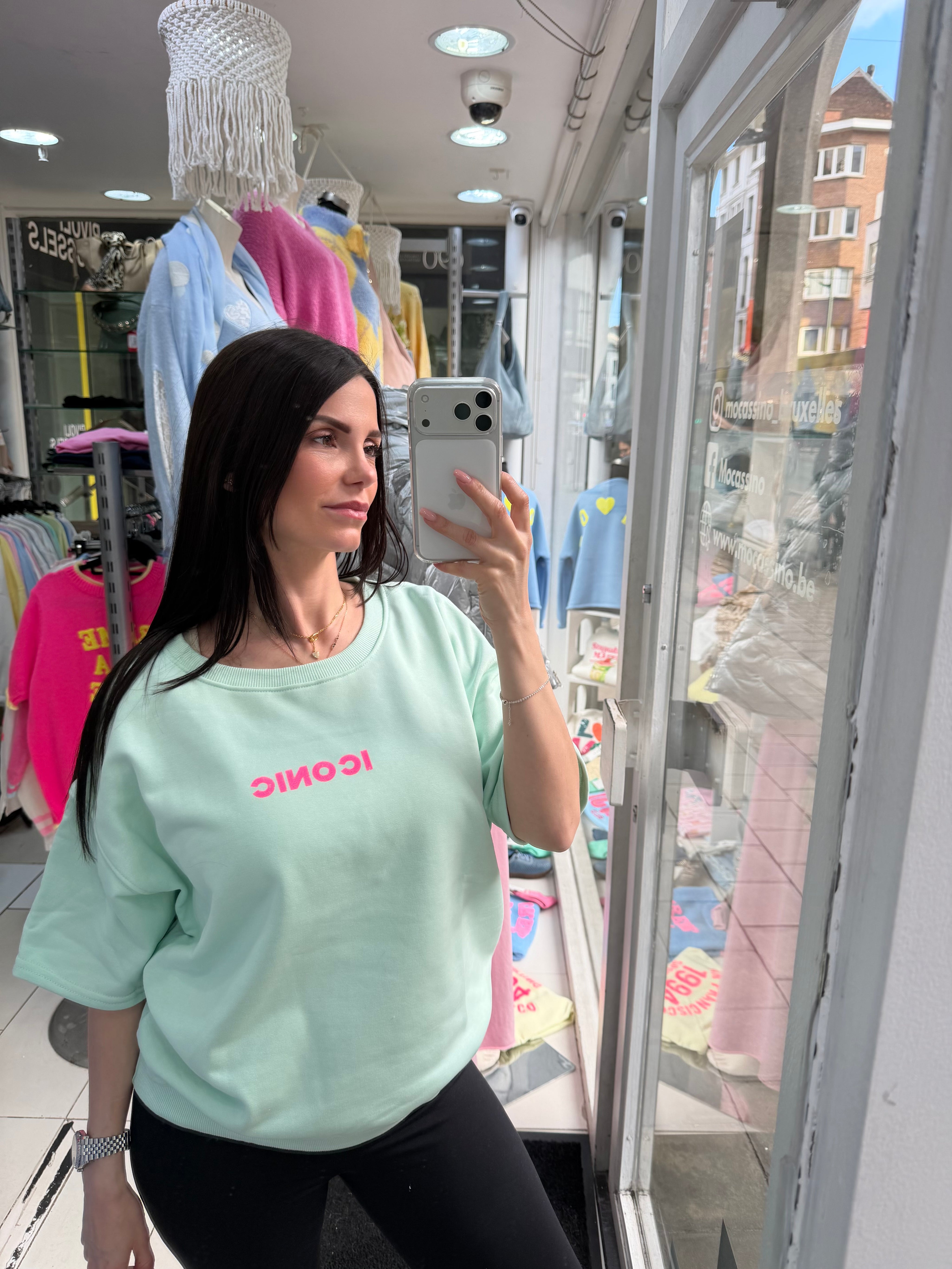 Sweat-shirt Iconic - vert