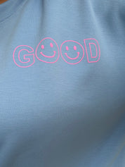 Sweat Good vibes - bleu