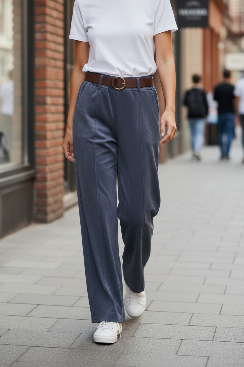 Pantalon en suédine