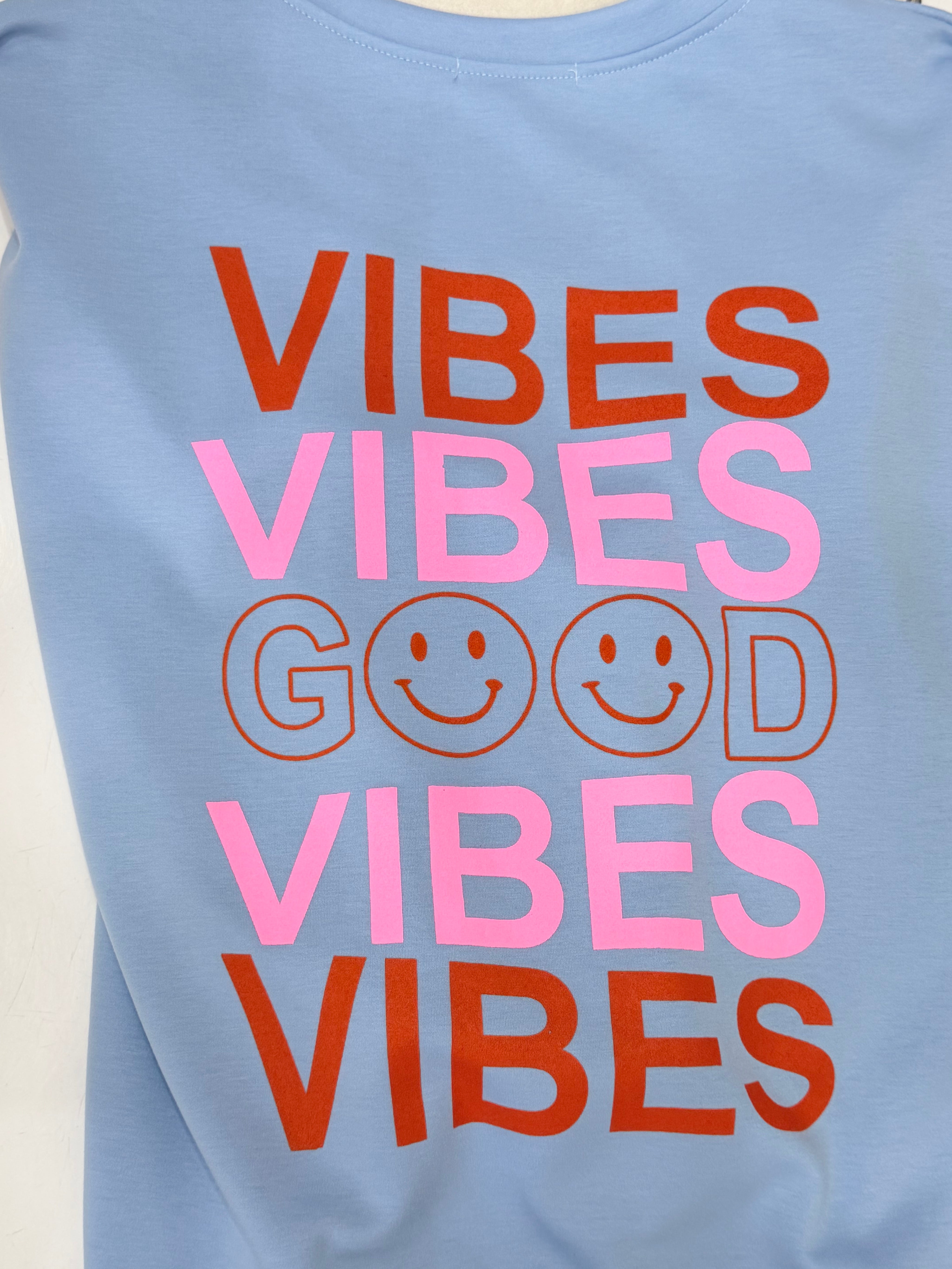 Sweat Good vibes - bleu