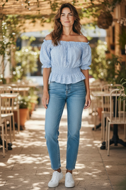 Blouse Elena - ciel