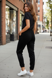 Pantalon velours côtelé - noir
