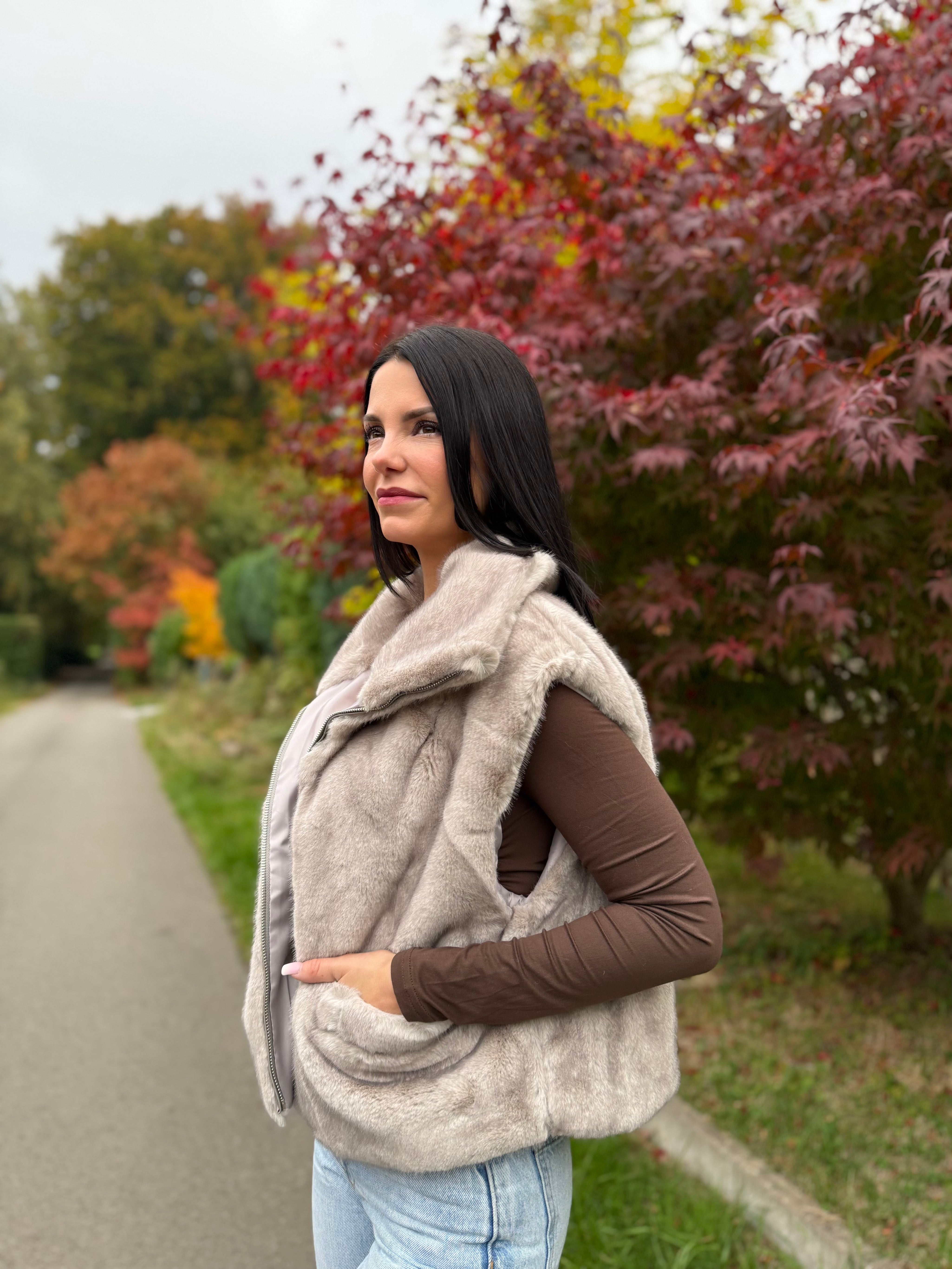 Gilet - Automn Latte