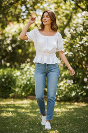 Blouse Elena - blanc