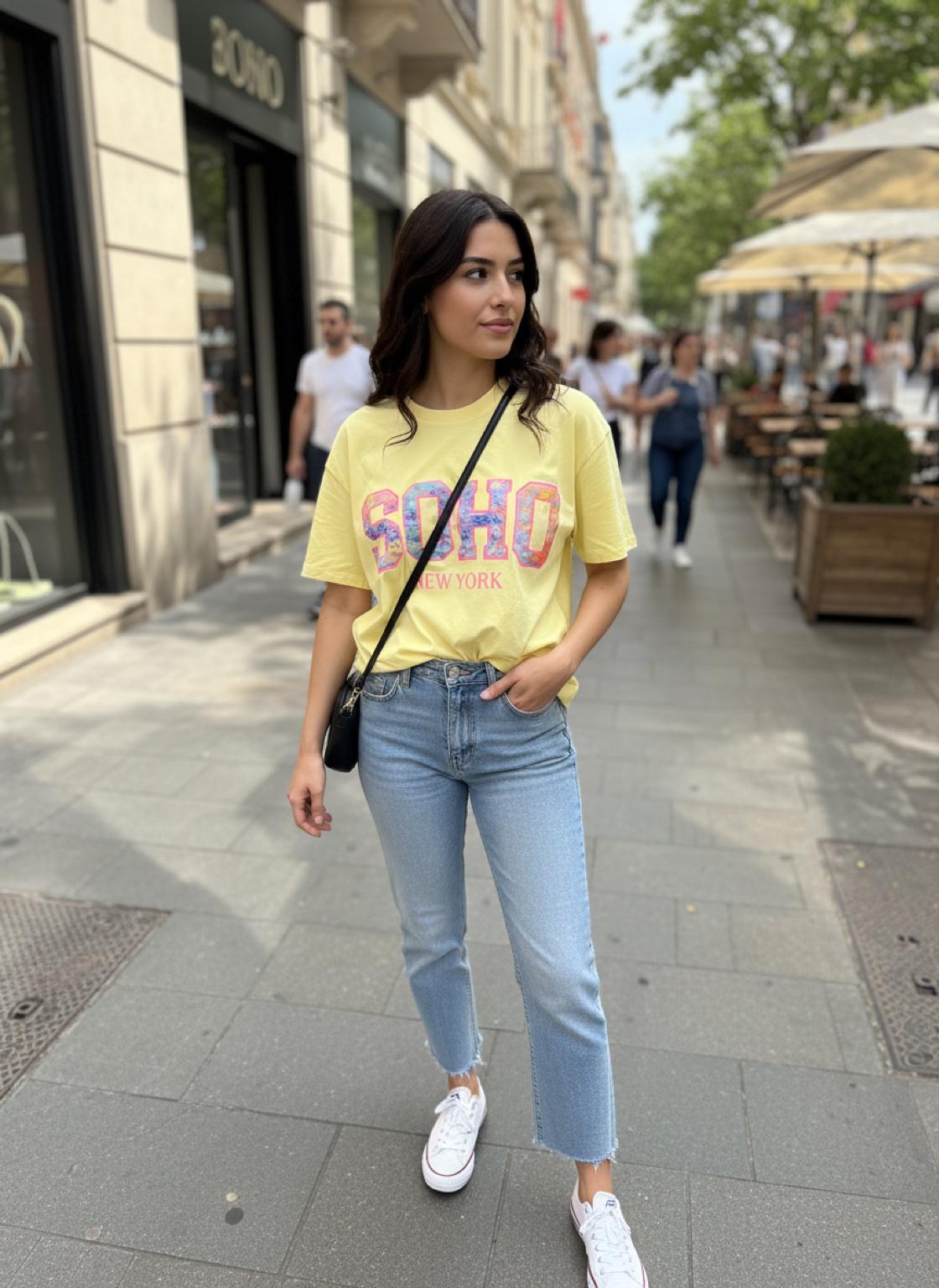 T-shirt SOHO - jaune
