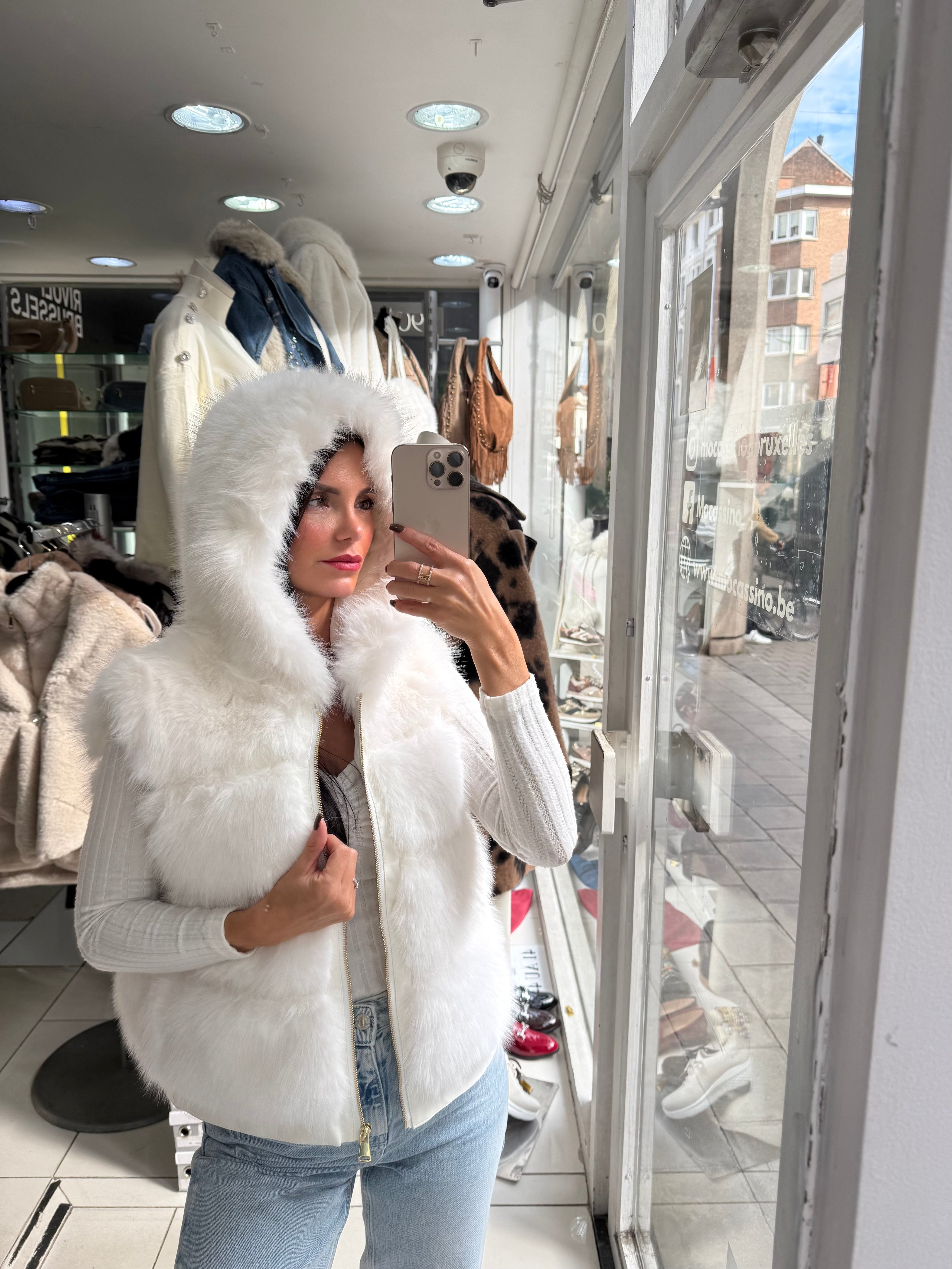 Gilet Polar Glam blanc