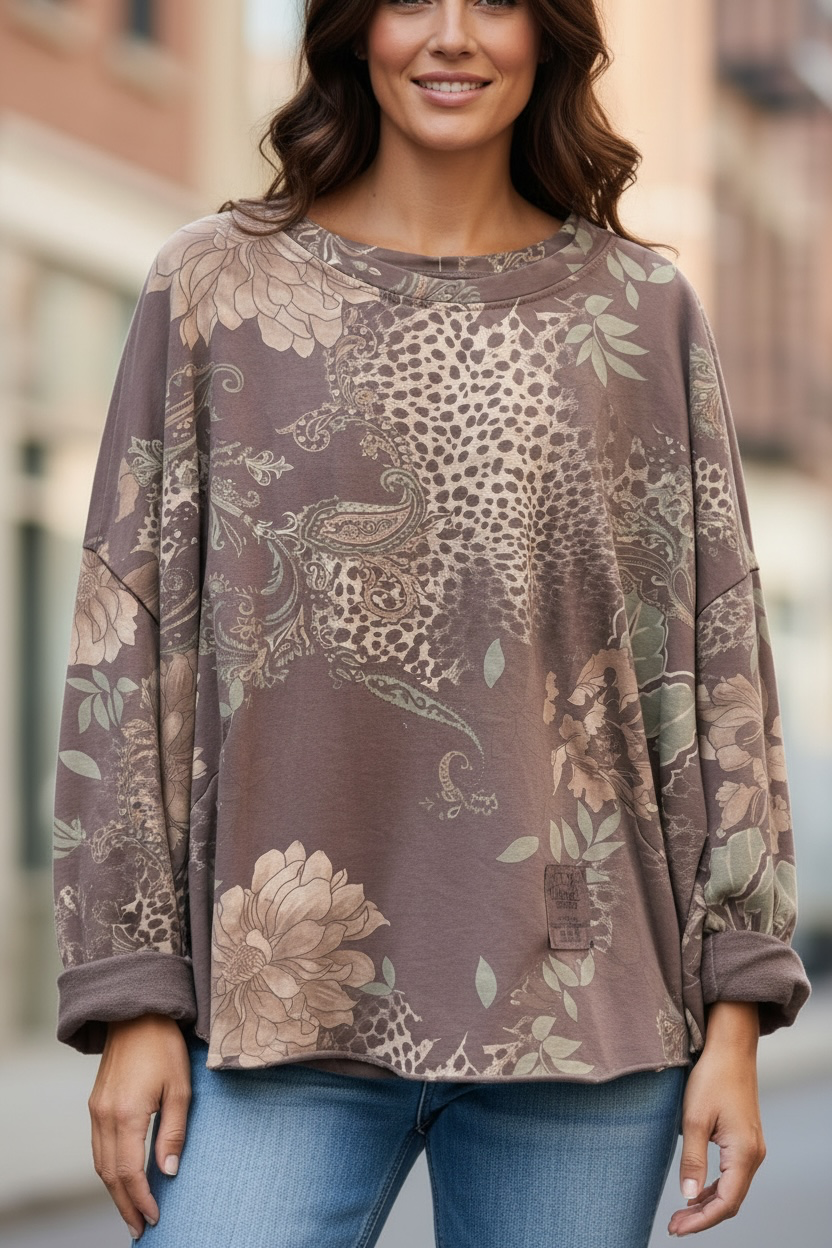 Sweat oversize imprimé