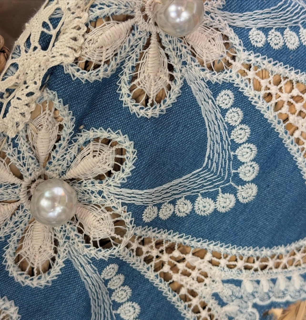Panier bohème jeans
