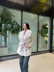 Veste sans manches fausse fourrure – Blanc Neige