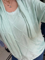 Pull écharpe - vert