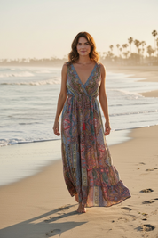 Robe bohème imprimée