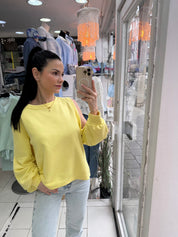 Sweat Olivia - jaune