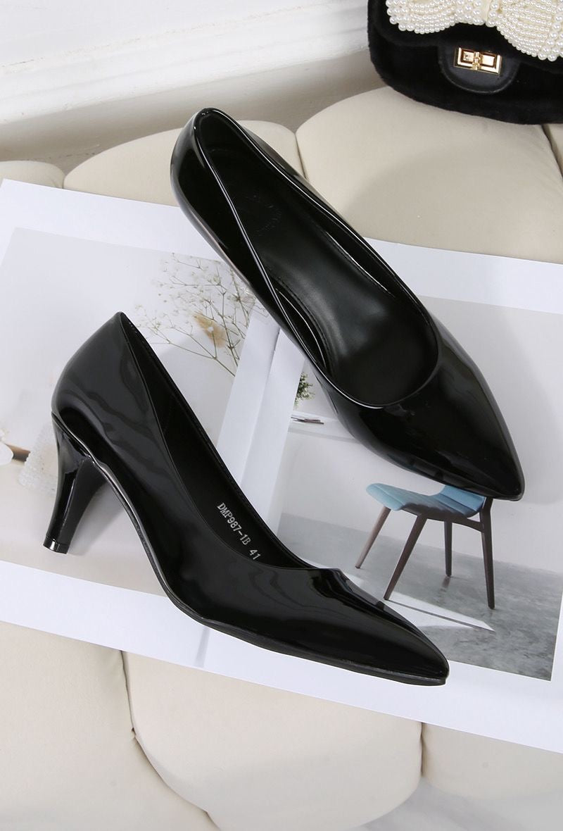Escarpins Vernis Noir Classiques